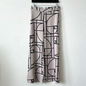 Weekday Wide Leg High Waist Flared Pants Size 38 Medium